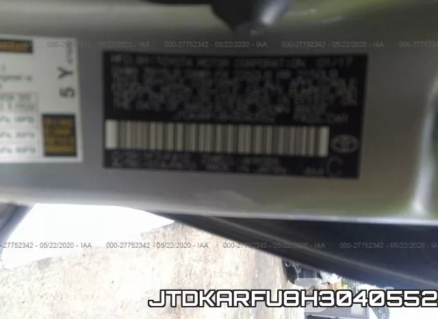 JTDKARFU8H3040552