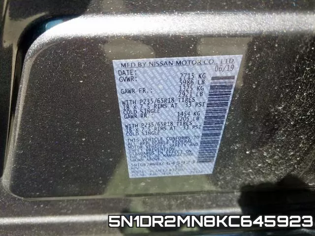 5N1DR2MN8KC645923