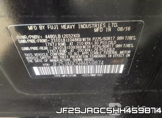 JF2SJAGC5HH459874