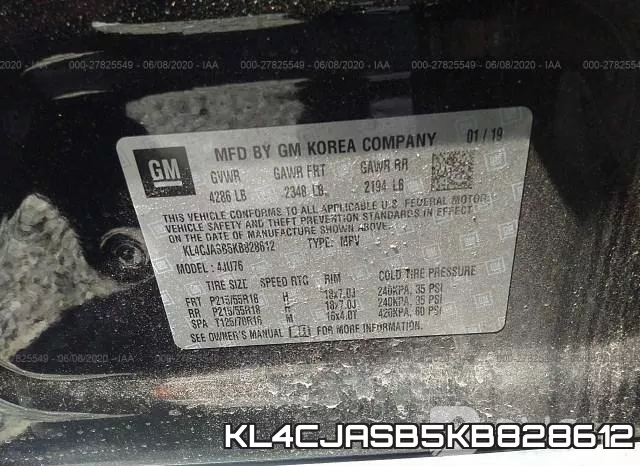 KL4CJASB5KB828612