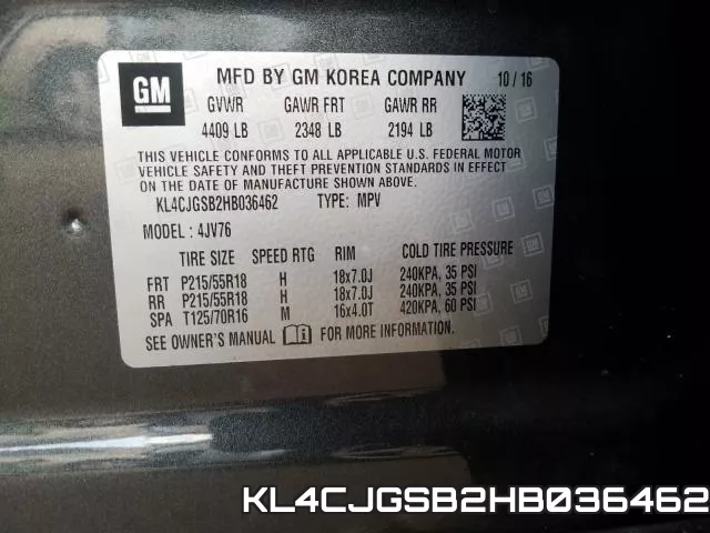 KL4CJGSB2HB036462