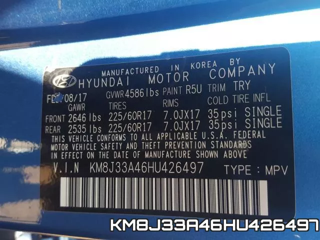 KM8J33A46HU426497