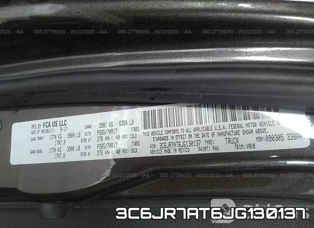 3C6JR7AT6JG130137