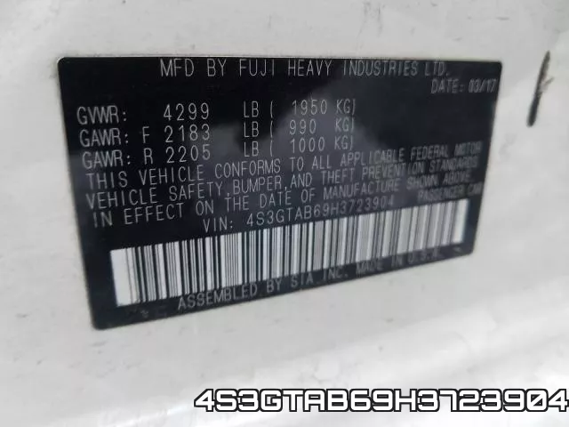 4S3GTAB69H3723904