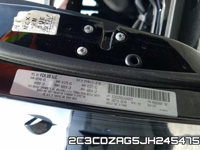 2C3CDZAG5JH245475