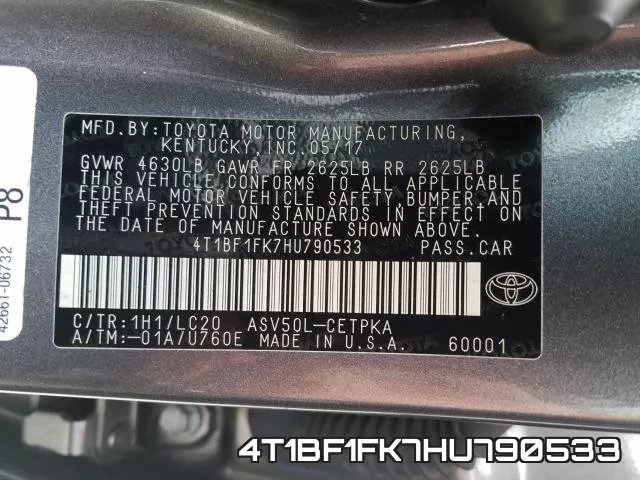 4T1BF1FK7HU790533