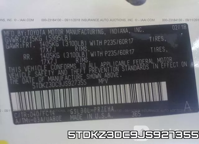 5TDKZ3DC9JS927355