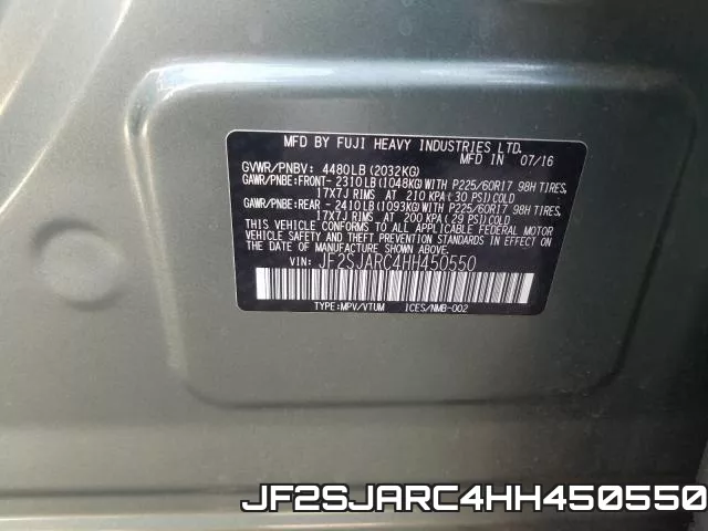 JF2SJARC4HH450550