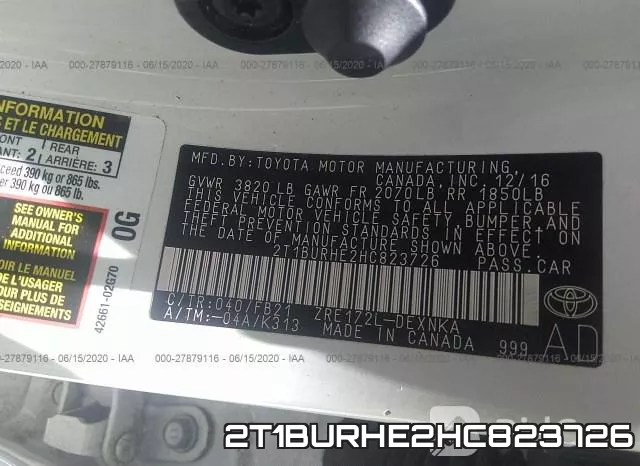 2T1BURHE2HC823726