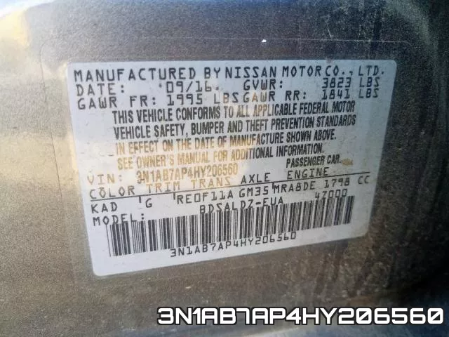 3N1AB7AP4HY206560