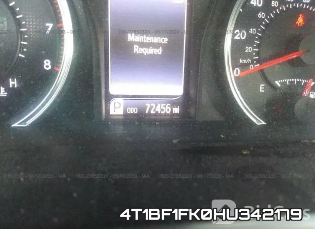 4T1BF1FK0HU342179