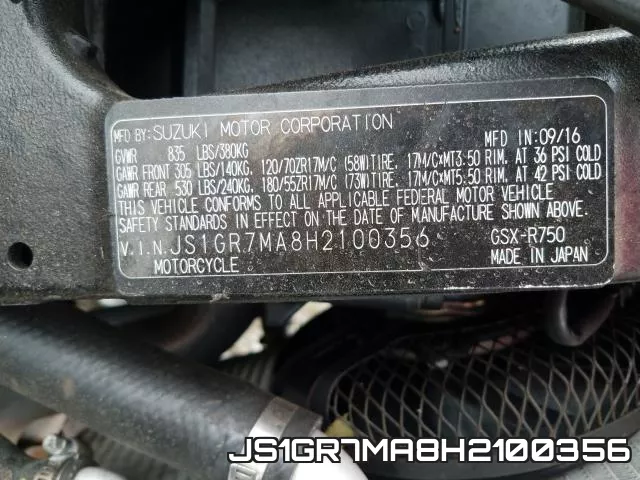 JS1GR7MA8H2100356