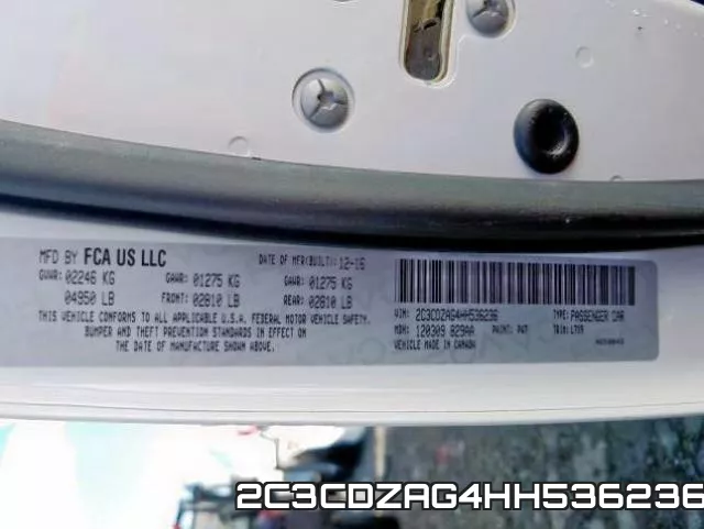 2C3CDZAG4HH536236