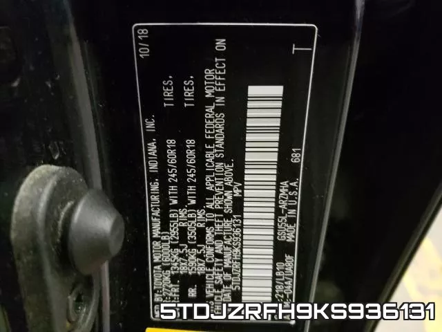 5TDJZRFH9KS936131