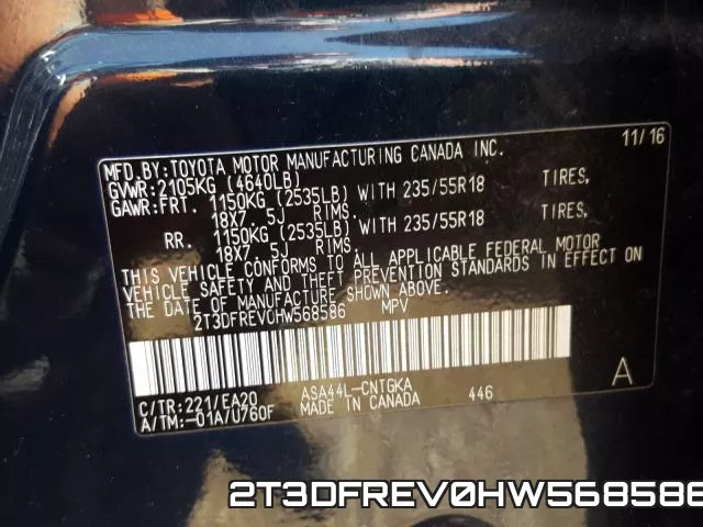 2T3DFREV0HW568586