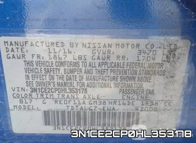 3N1CE2CP0HL353178
