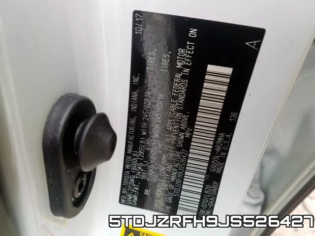 5TDJZRFH9JS526427
