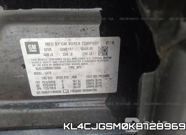 KL4CJGSM0KB728969
