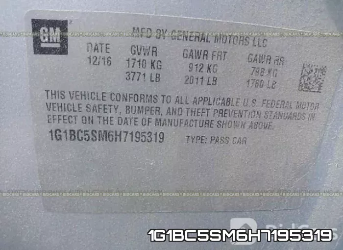 1G1BC5SM6H7195319