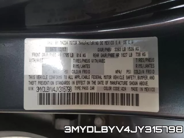 3MYDLBYV4JY315798