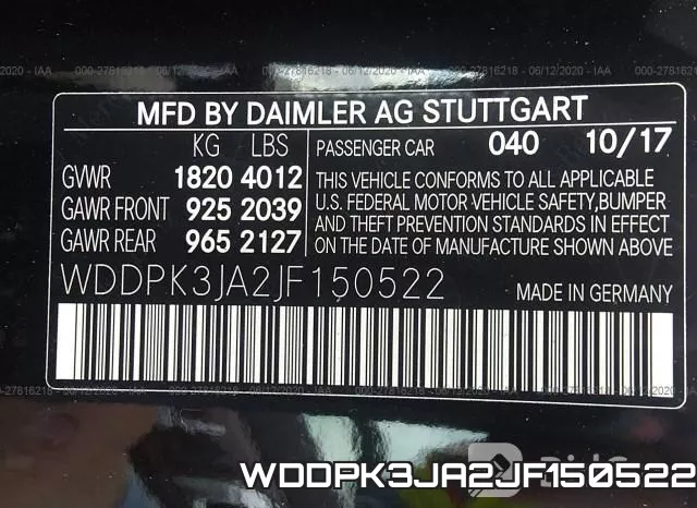 WDDPK3JA2JF150522