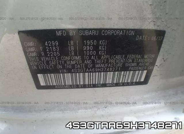 4S3GTAA69H3748271