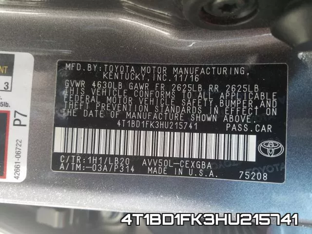 4T1BD1FK3HU215741