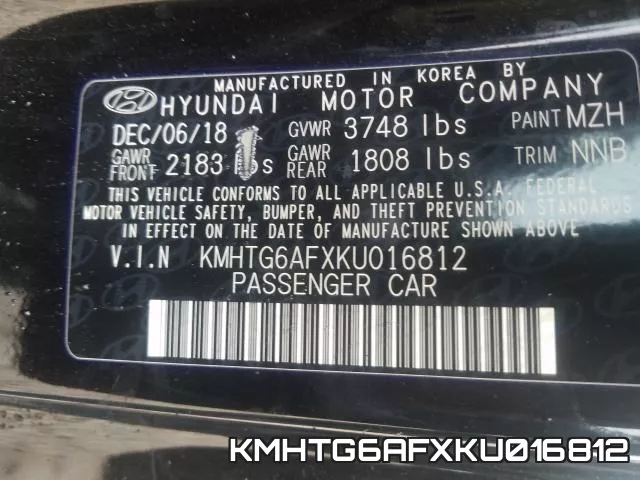 KMHTG6AFXKU016812