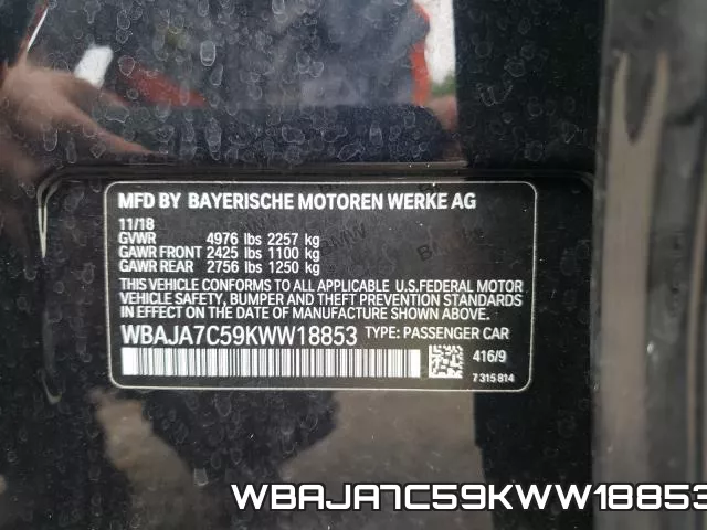 WBAJA7C59KWW18853