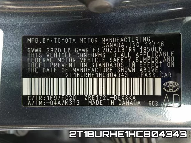 2T1BURHE1HC804343