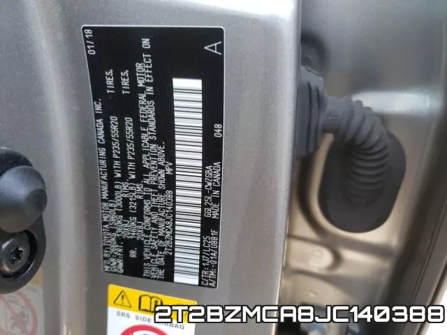 2T2BZMCA8JC140388