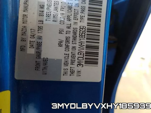 3MYDLBYVXHY185939