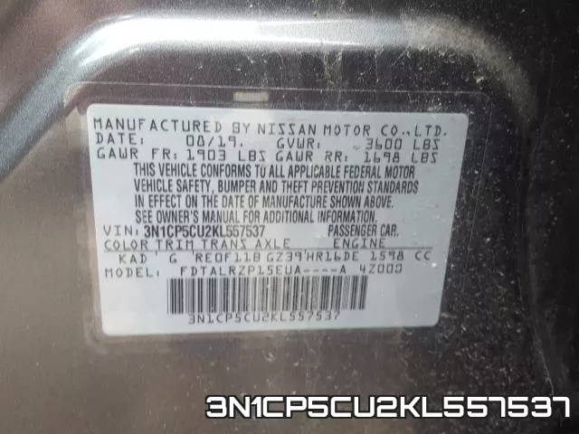 3N1CP5CU2KL557537