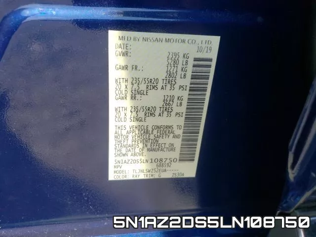 5N1AZ2DS5LN108750