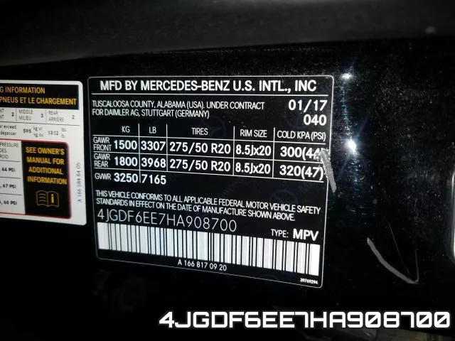 4JGDF6EE7HA908700