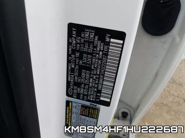 KM8SM4HF1HU222687