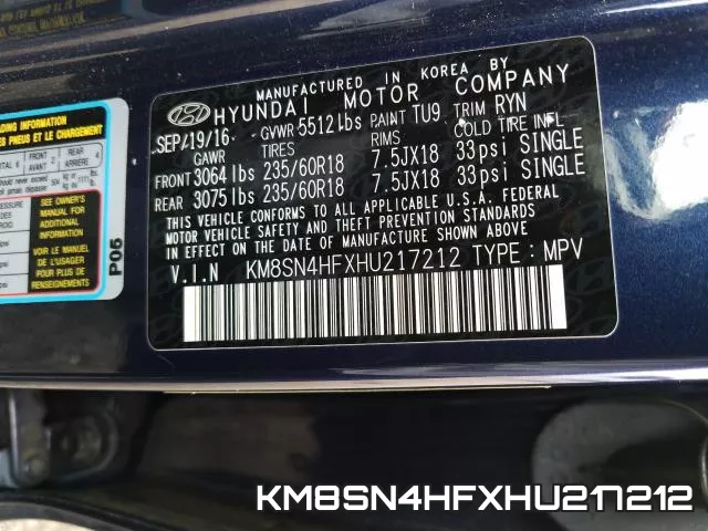 KM8SN4HFXHU217212