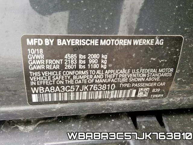WBA8A3C57JK763810