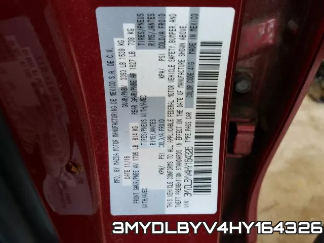 3MYDLBYV4HY164326