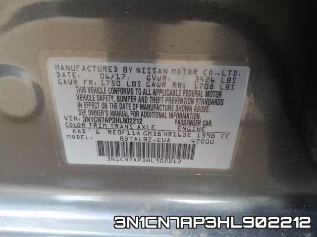 3N1CN7AP3HL902212