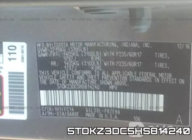 5TDKZ3DC5HS814240