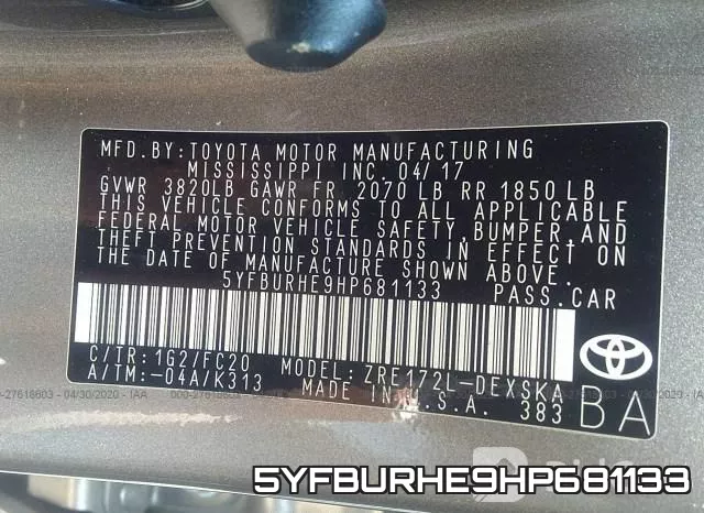 5YFBURHE9HP681133