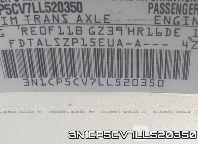 3N1CP5CV7LL520350