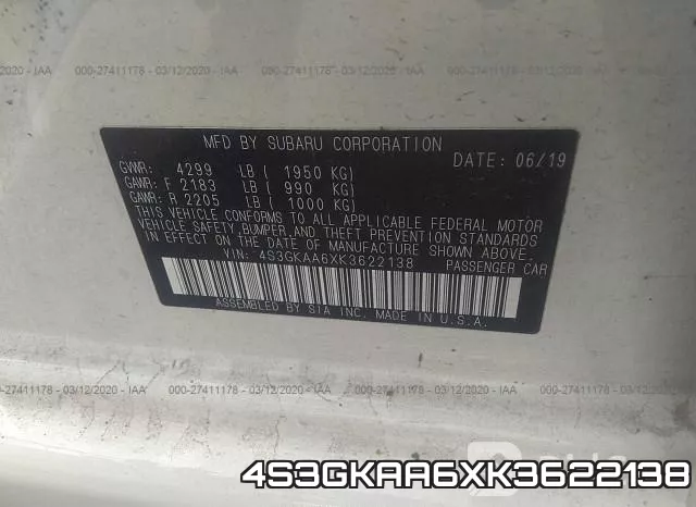 4S3GKAA6XK3622138