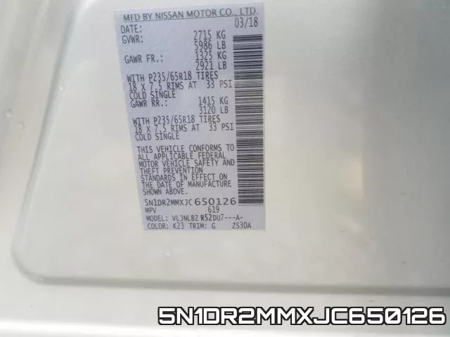 5N1DR2MMXJC650126