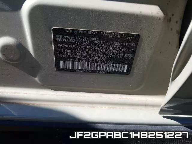 JF2GPABC1H8251227