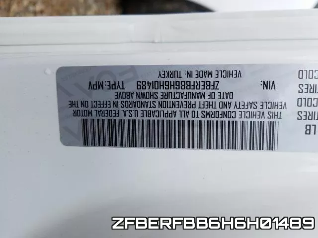 ZFBERFBB6H6H01489