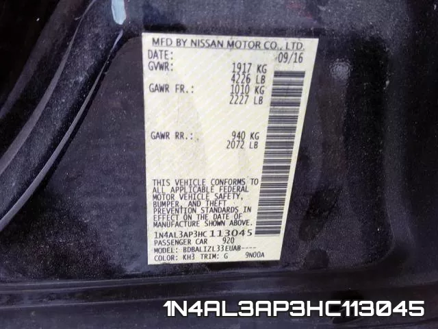 1N4AL3AP3HC113045