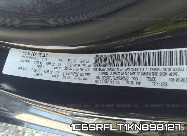 1C6SRFLT1KN898127