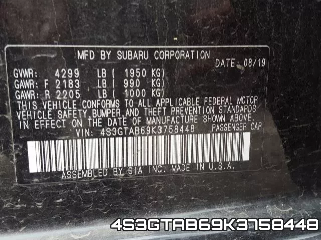 4S3GTAB69K3758448